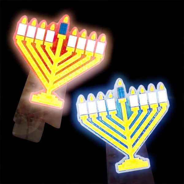 LED Chanukah Menorah Clip