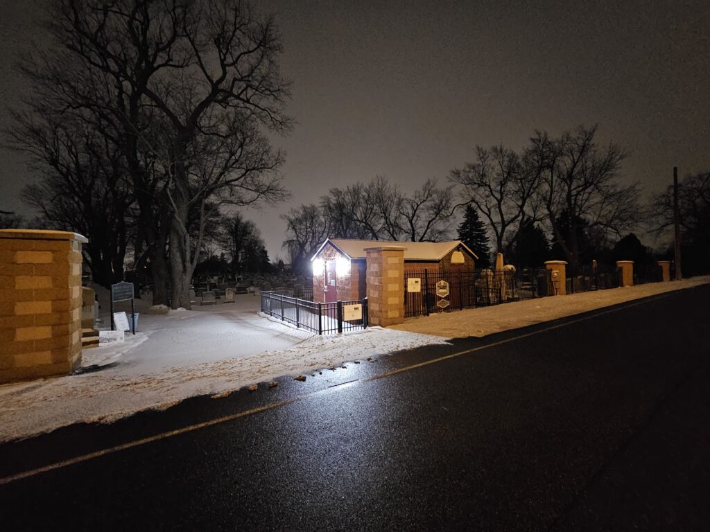 Buffalo Rebbe Tzion at night