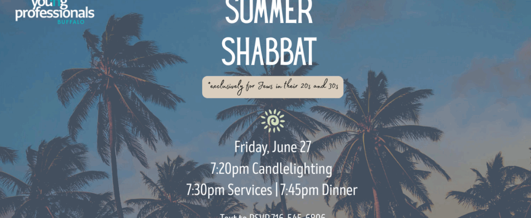 Summer Shabbat Young Professionals Web