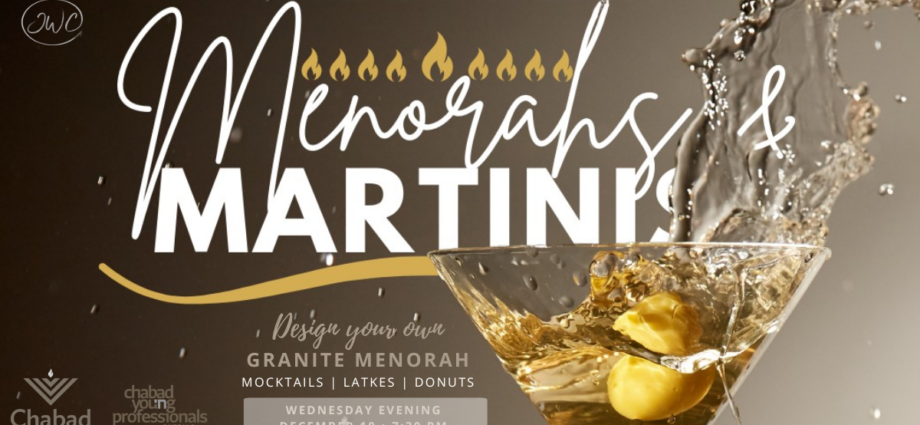 Menorah and Martinis